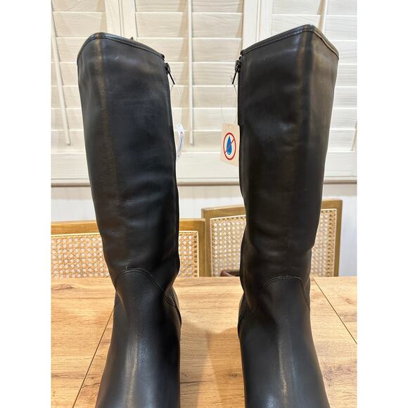 David Tate Superior Black Boots Leather Sz 10.5 WW NWOB Formal Casual Waterproof - Picture 5 of 13